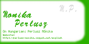 monika perlusz business card